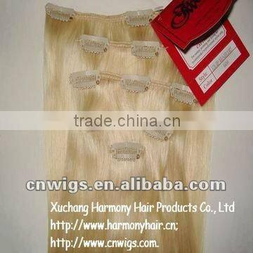 QUALITY REMY 8 pieces full set clip in hair extensions