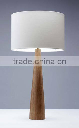Teak Sweden Table lamp, simple wood table lamp, vintage wood base table lamp