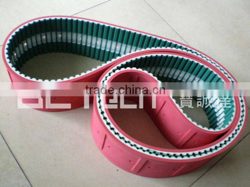 PU Timing Belt with Rubber & Punching holes