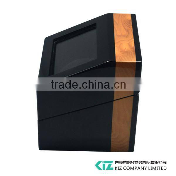 Deluxe Automatic Wooden Watch Winder with Acrylic Window