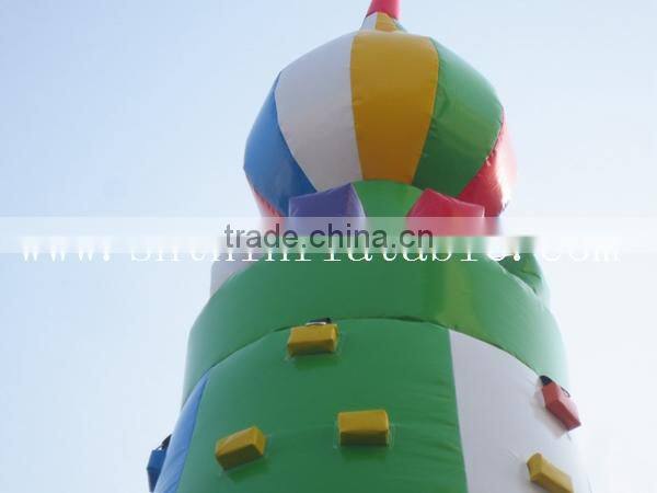 2014 New design commercial kids inflatable climbing wall