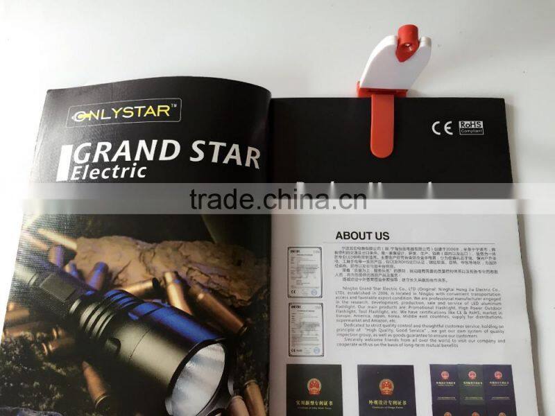 GS-4034 2015 best sell 1led plastic mini clip reading led book light