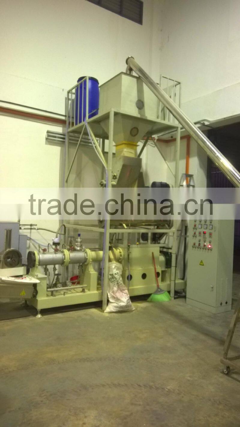 Floating fish feed extruder machine / pre-conditioned extruder / pet food extruder