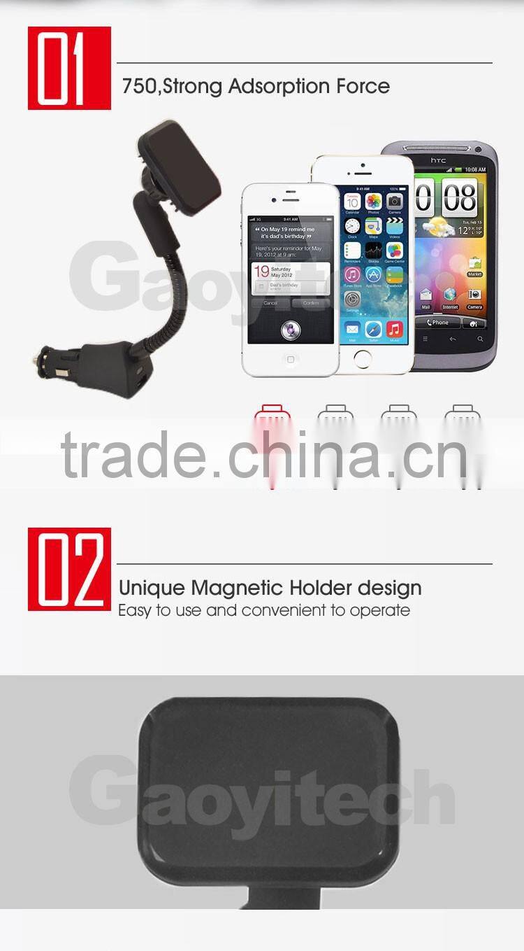 2016 new version smart IC car charger with QC3.0 high charging for smartphone