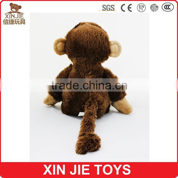 12inch sitting plush big eyes animal toy lovely good quality soft orangutan toy factory hot sale soft orangutan toy