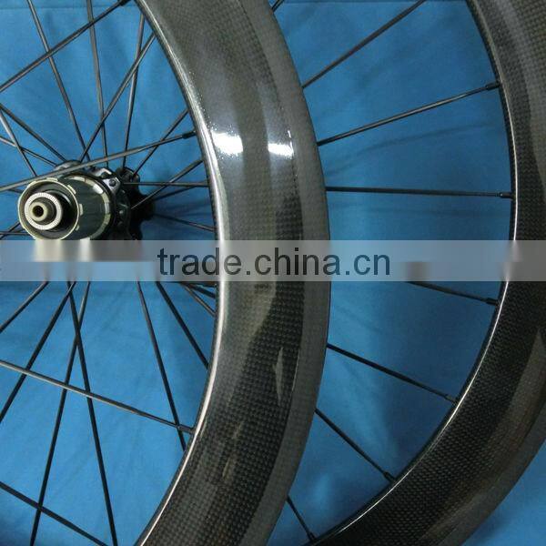 Full carbon bicycle clincher 60mm rims for road bicycle 700C