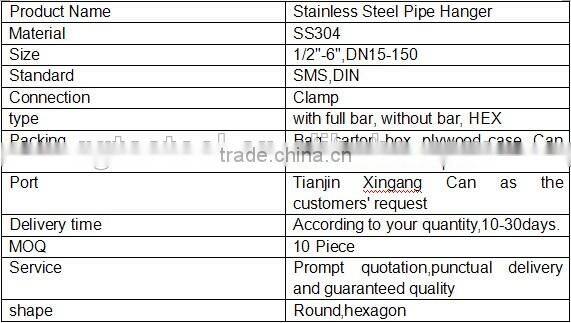 rubber stainless steel pipe hanger structural pipe hanger