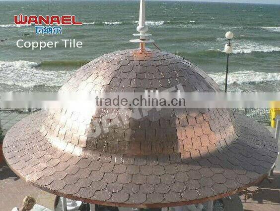 copper roofing tiles