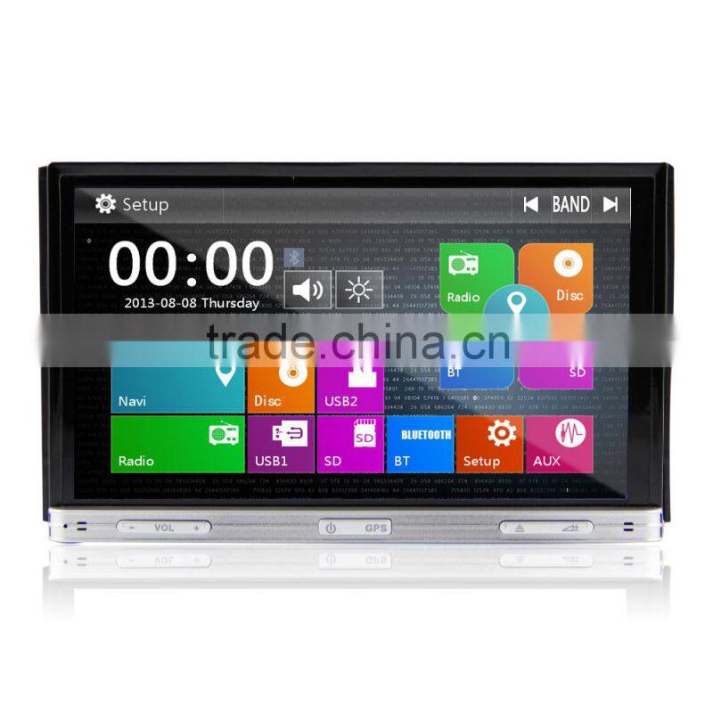 7inch two din HD universal car radio DJ7053 with external DTV 3G MTK3360 solution for all universal cars