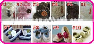 hot sale handmade crochet baby shoes