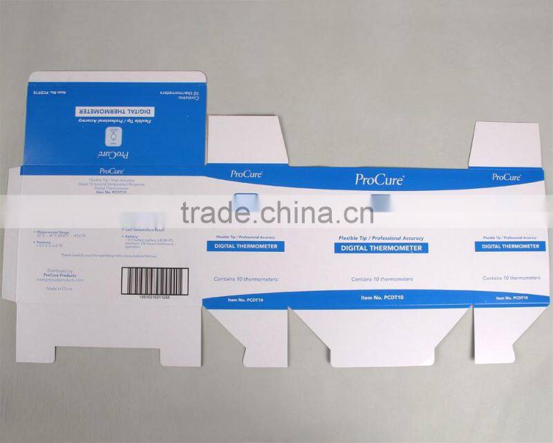 Grey card paper box paper packing box for digital thermometer
