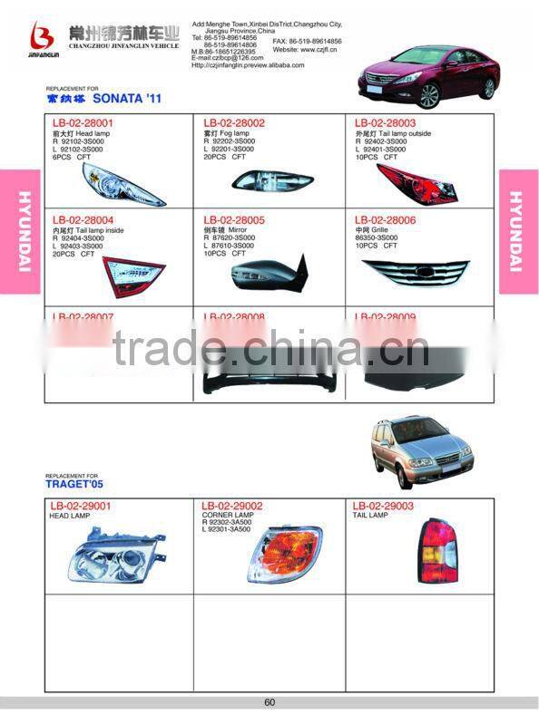 AUTO SPARE PARTS & CAR ACCESSORIES & CAR BODY PARTS FOG light FOR HYUNDAI SONATA 2014 2015