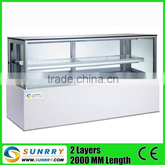 Embraco Compressor Display Cake Refrigerator Showcase (SY-CS268D SUNRRY)