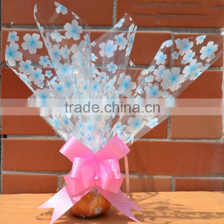 printed cellophane bopp wrapping film for flower packing
