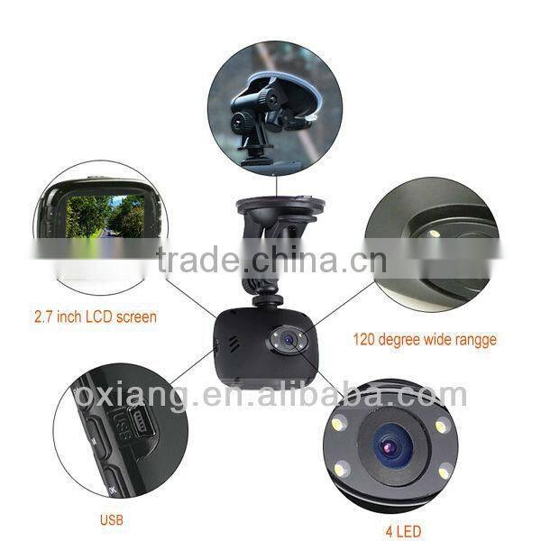 Real time recorder car dvr with screen long time stand by