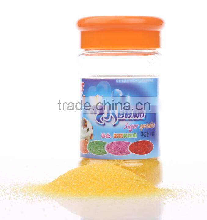 Green sanding sugar for cake decorations