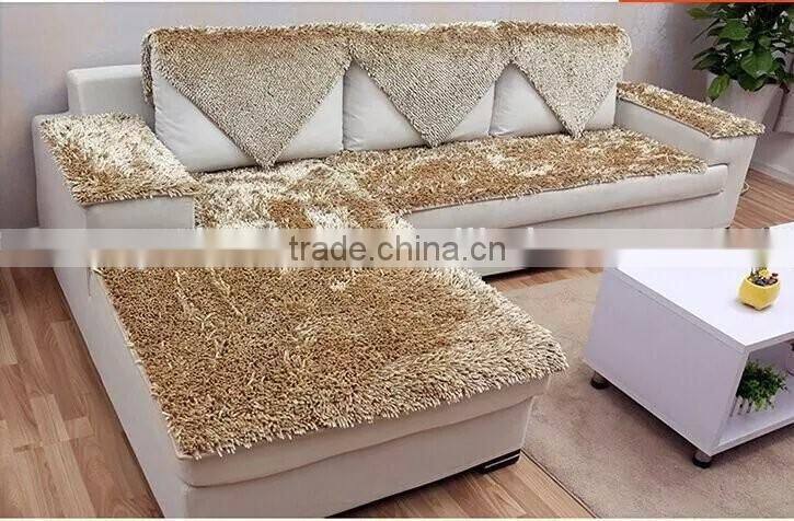 chenille material chair cover , sofa cover- wine red color