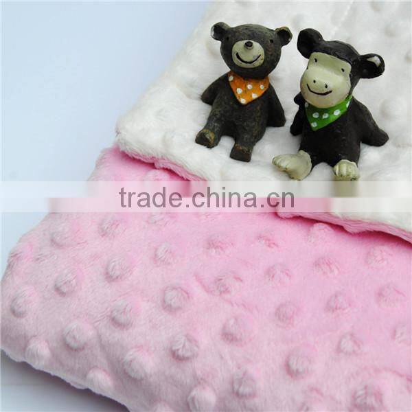 Every Child Likes Spring Style Lt Pink Baby Natural Minky Dot Blanket