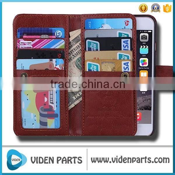 3 in 1 Magnetic Detachable Wallet Leather Case for iPhone 6 Plus / 6S Plus (5.5)