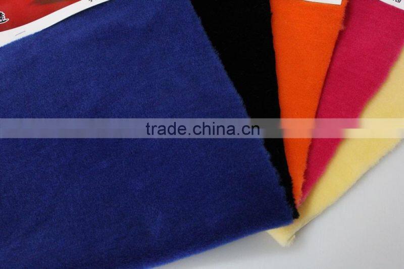 High quality cheap custom lambs wool plush fabric