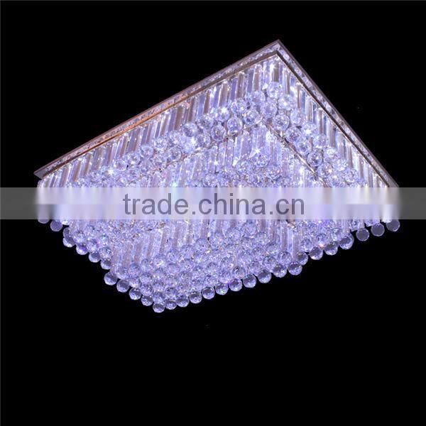 crystal ceiling lamp, modern led square ceiling lamp