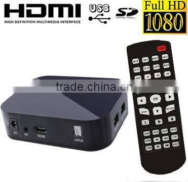 1080p USB Portable music Player For HD TV HD-MI external hdd media player mini hd media box 1080p