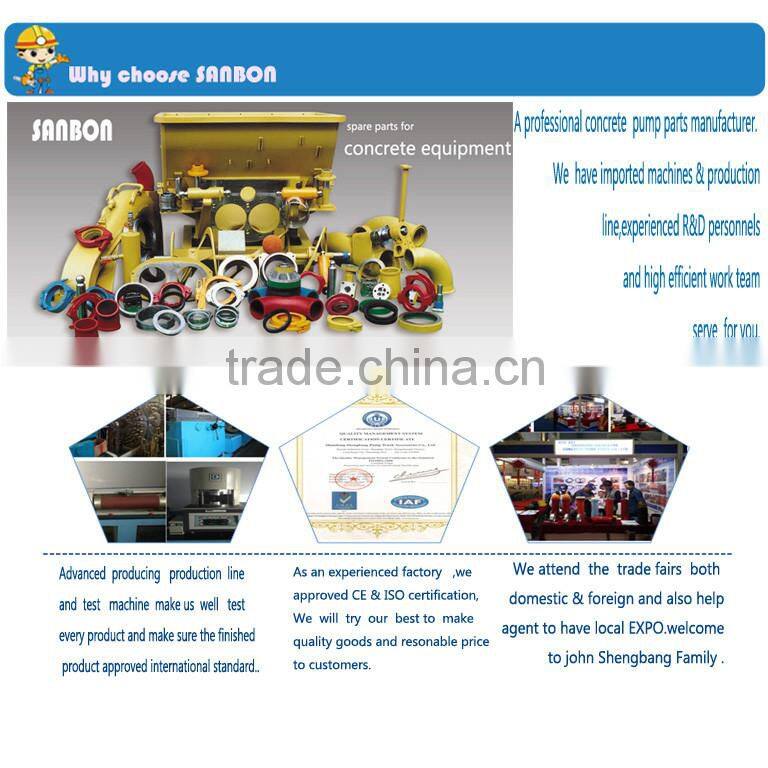 Free sample Concrete pump accessories concrete pipe bolts clamps
