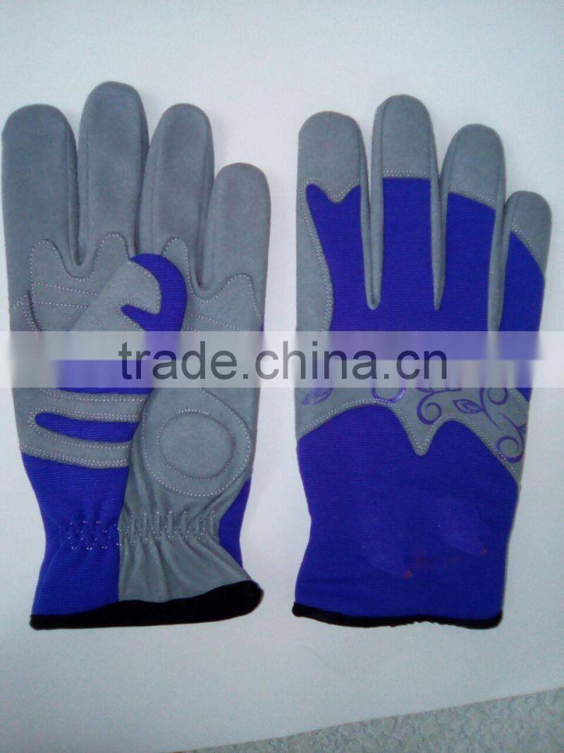 Industrial leather sport mechanic gloves