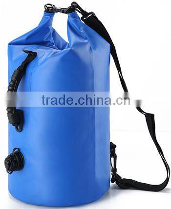 with valve and handle waterproof dry tube bag with strap