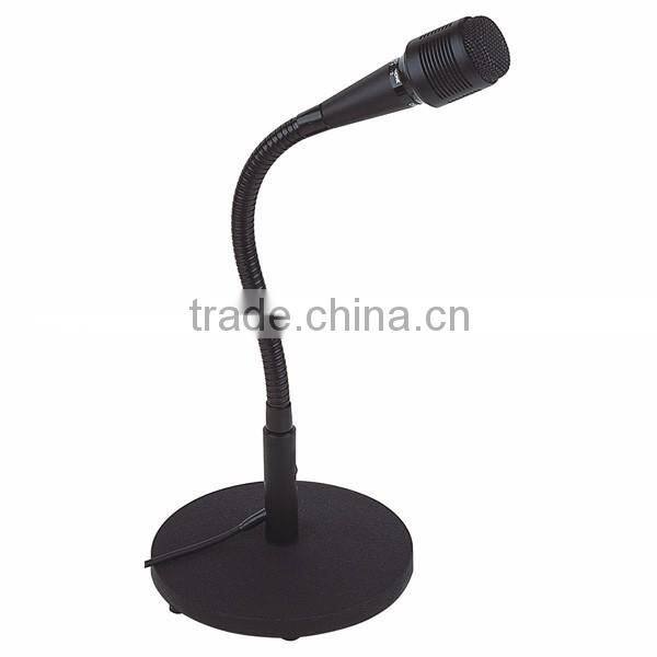 High quality hypercardioid conference gooseneck microphone with a robust heavy metal base