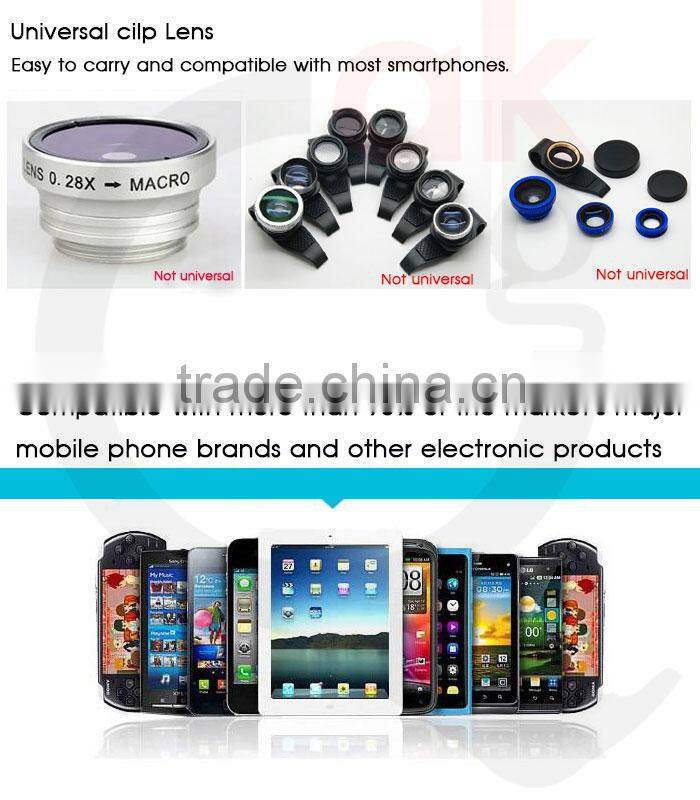 Magnetic 3in1 Fisheye Lens+Wide Angle+Micro Lens Photo Kit for iPhone