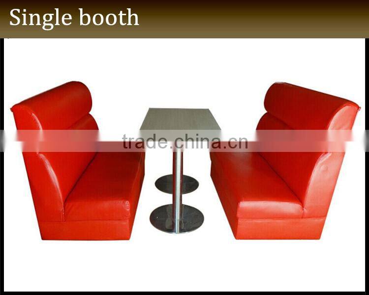 Restaurant Furniture Black Leather Booth Seating JC-J40