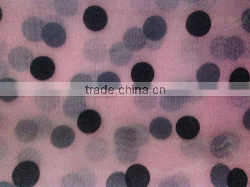 flocking organza fabric