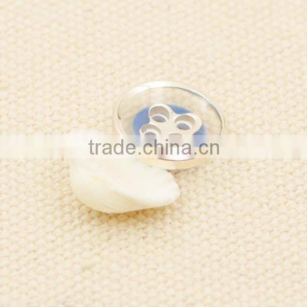 lovely small size transparent plastic resin button for shirt