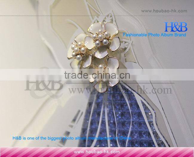 H&B new style acrylic cover photo album with sex girl