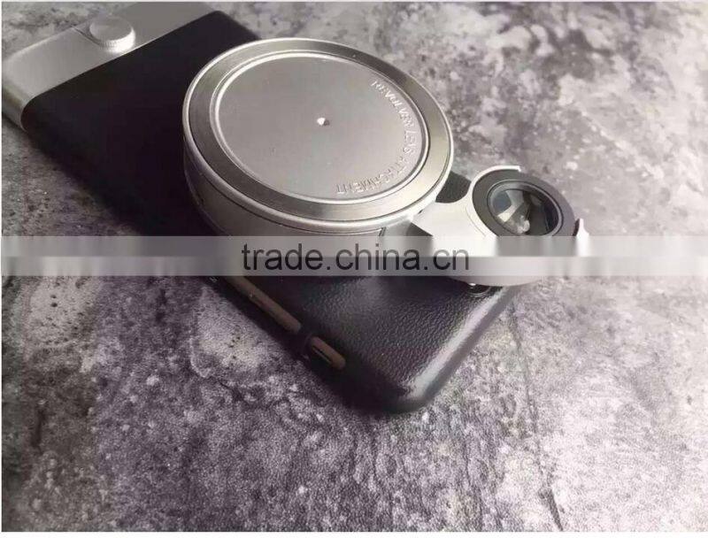 Hot Selling Universal 3 in 1 Phone Case with Holder, Fish Eye Lens 180 degree Macro Camera Lens Phone Case For iPhone 6s