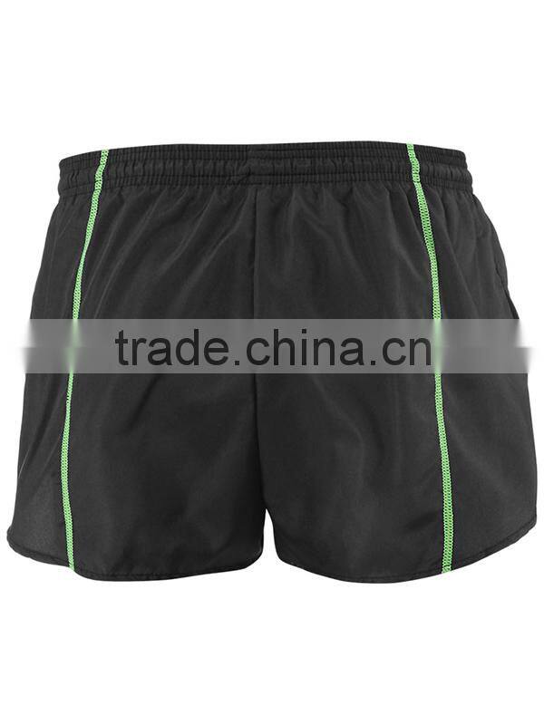 custom mens 100% polyester black cargo shorts