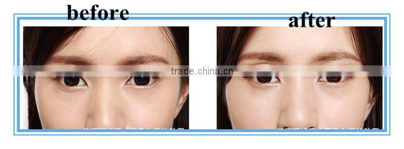 Mix 4 colros Music Flower Water-Soluble Eyeliner Powder Black & Brown with Double-ended Eyelining Brush