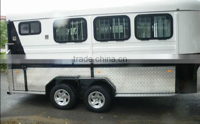 deluxe 3-horse angle load horse trailer