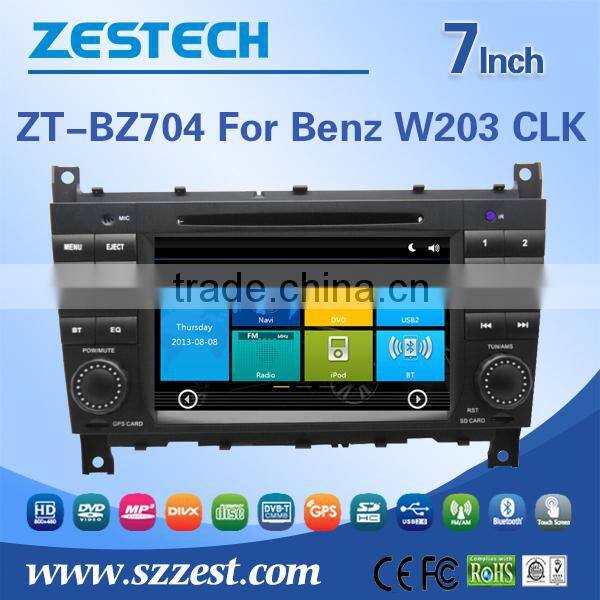High quality of 7inch Car dvd gps player for Mercedes-Benz W203 2004-2007 with WINCE A8 system 3G WiFi OBDII DVR function