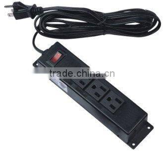 American 3-outlet with switch power socket