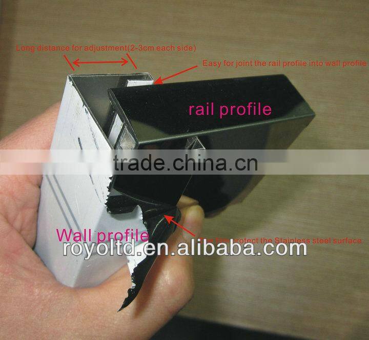 Stainless steel shower screeen 3 doors sliding door BP0033