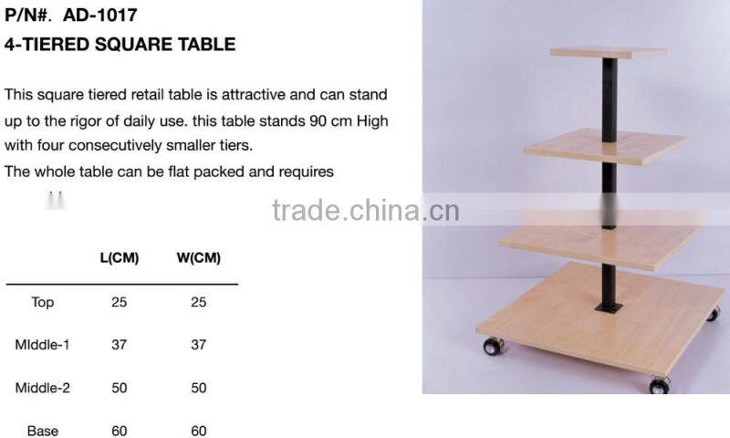 High Quality Black & Maple MDF Removable Shirt Shelves