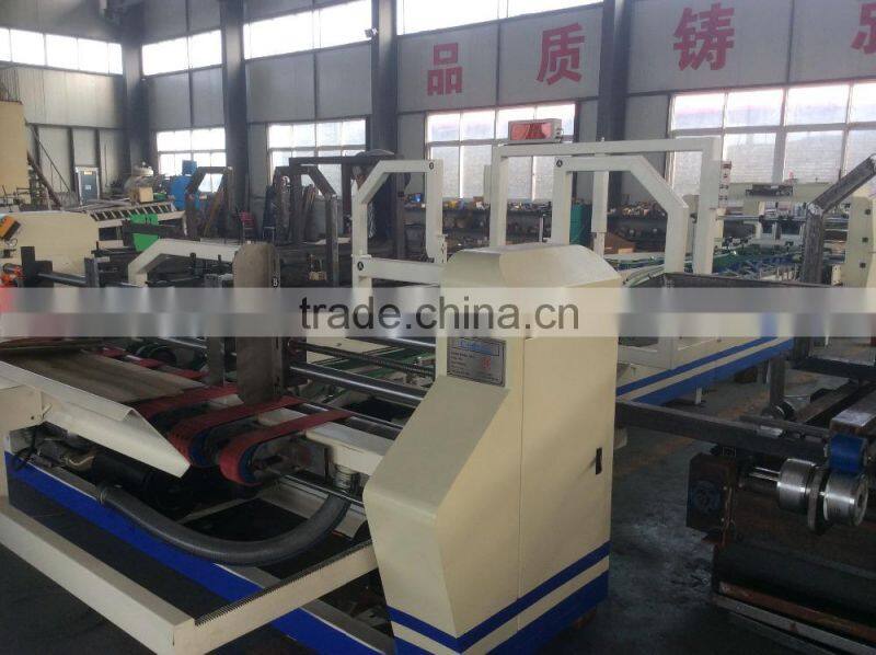 Automatic Corrugated Carton Folding Machine / Corrugated Box Folder Gluer