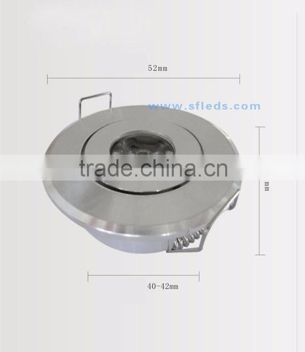 1W 3W recessed led mini downlight