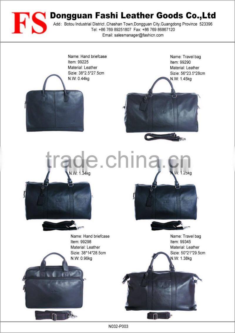 2016 New Products Genuine Leather Men's Travel Duffle Bags