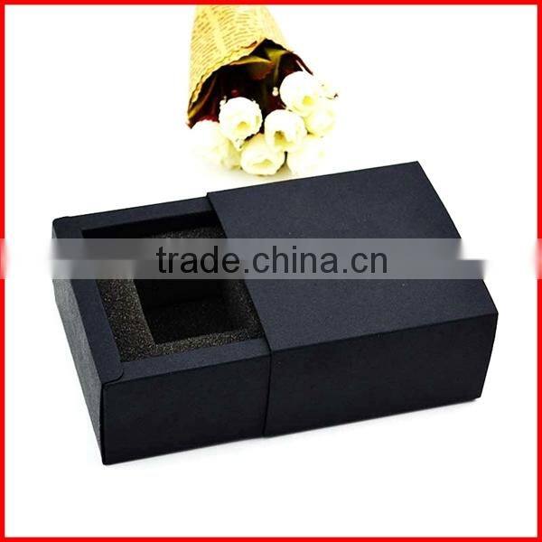 Custom Black Card Paper Gift Box Drawer Packing Wholesale