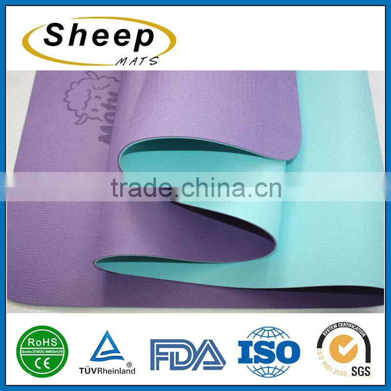 Wholesale soft fitness eco yoga mat pvc