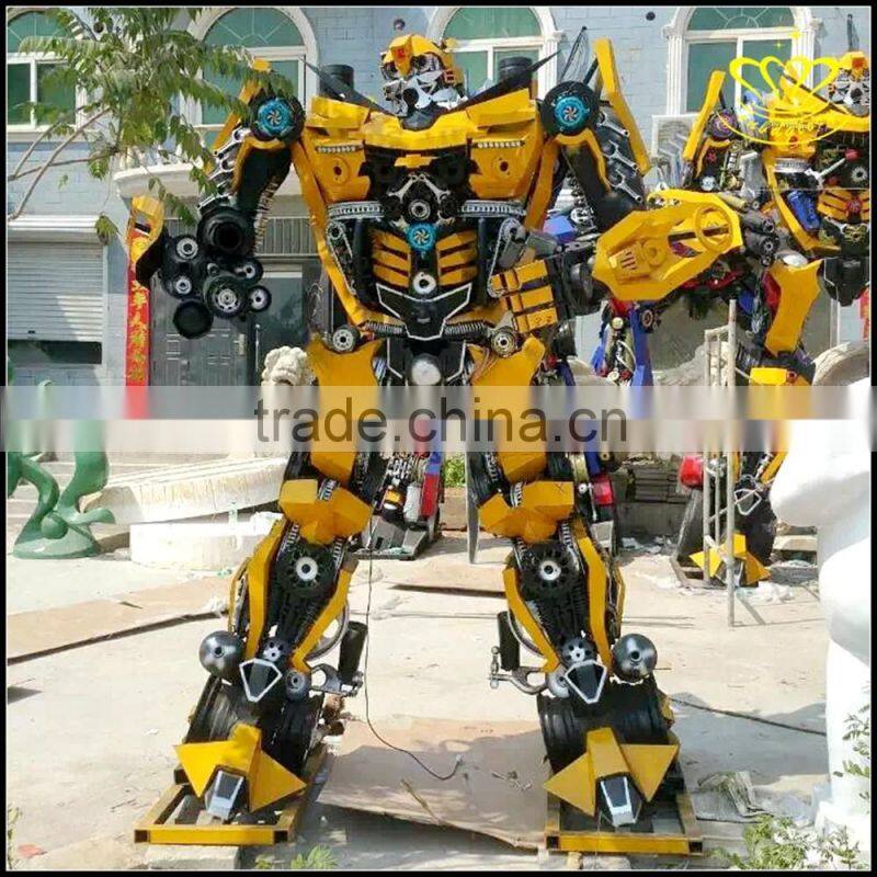 Transformers Optimus Prime Bumblebee robot movie characters FRP sculpture