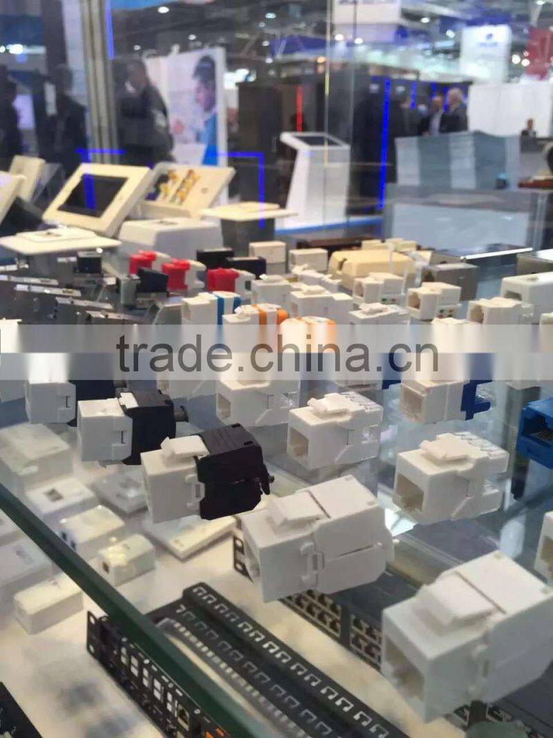 LY-KJ6-38 RJ45 Cat6 UTP/STP Network Keystone Jack / Network Cable Information Keystone Jack 180 Degree modular plug